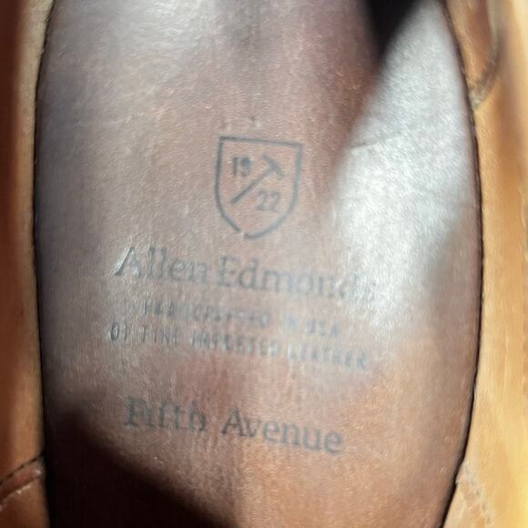 Allen Edmonds Men’s Fifth Avenue Narrow Brown Leather Cap Toe Size US 11 B main image 4